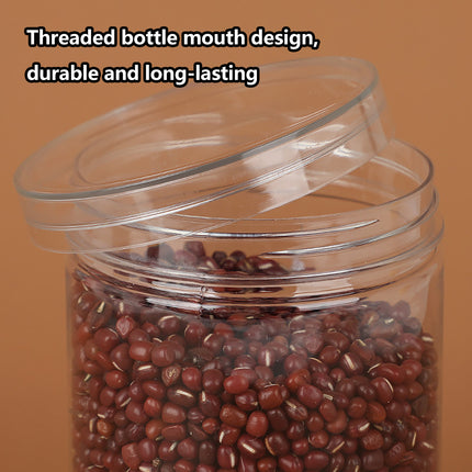 50PCS Plastic Sealed Storage Jars Food-Grade for Kitchen Pantry Spice Snack