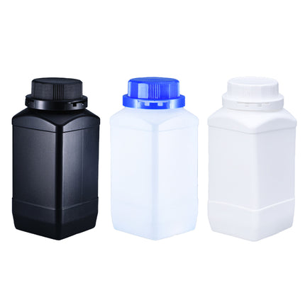 4PCS Chemical Wide Mouth Square Bottle With Lid Reagent Bottle 1L Lab Storage