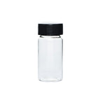 100PCS Transparent Glass Reagent Bottle Leak Proof Sealed With Lid For Lab Use