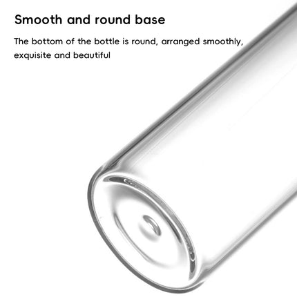 100PCS Transparent Glass Reagent Bottle Leak Proof Sealed With Lid For Lab Use