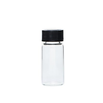 100PCS Transparent Glass Reagent Bottle Leak Proof Sealed With Lid For Lab Use