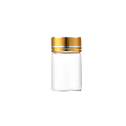 40Pcs Transparent Glass Bottle Airtight Seal Leakproof Small Items Storage Jars