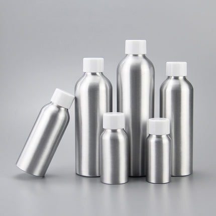 10PCS Mini Leak Proof Aluminum Bottle With Plastic Lid Essential Oil Refillable