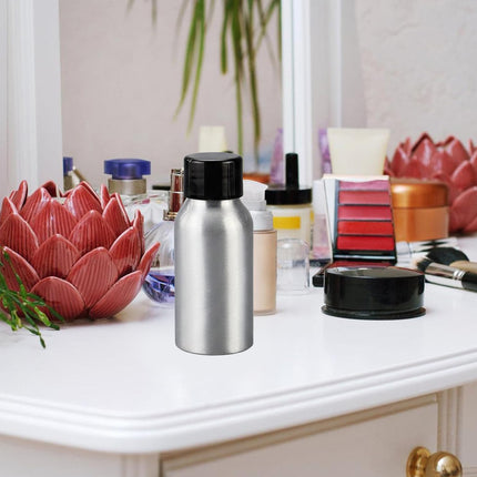 10PCS Mini Leak Proof Aluminum Bottle With Plastic Lid Essential Oil Refillable