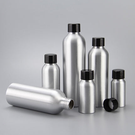 10PCS Mini Leak Proof Aluminum Bottle With Plastic Lid Essential Oil Refillable
