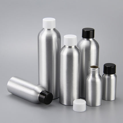 10PCS Mini Leak Proof Aluminum Bottle With Plastic Lid Essential Oil Refillable
