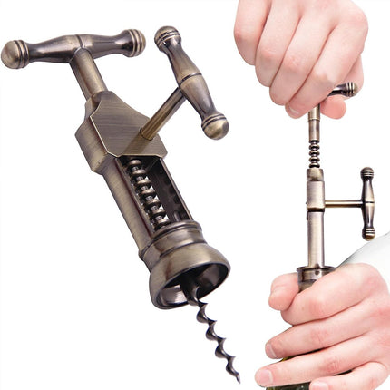 Multifunctional Manual Wine Bottle Opener Premium Grade Aluminum Alloy Durable