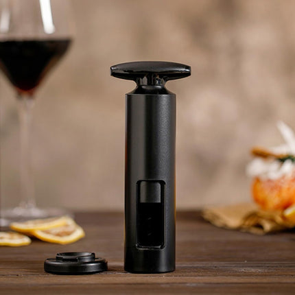 Wine Bottle Corkscrew Opener Manual Cylinder Window with Foil Cutter Set
