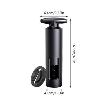 Wine Bottle Corkscrew Opener Manual Cylinder Window with Foil Cutter Set