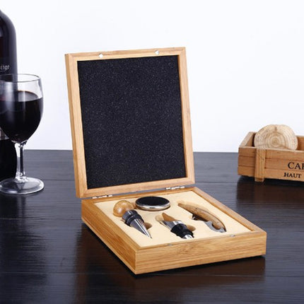 4PCS Wine Opener Set Stainless Steel Durable for Home Bar Wine Lovers Gifts