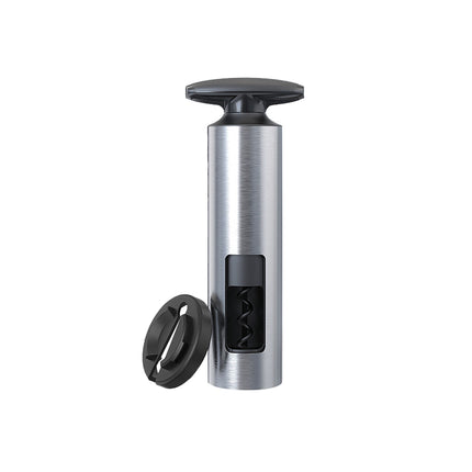 Wine Bottle Corkscrew Opener Manual Cylinder Window with Foil Cutter Set