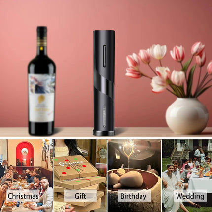 5PCS Electric Wine Bottle Opener Automatic Set With Rechargeable USB Corkscrew