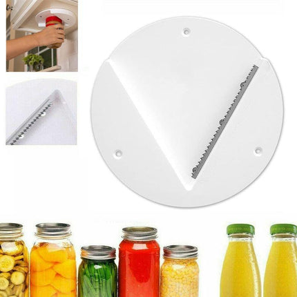 Under Cabinet Jar Opener Undermount Multipurpose Lid Gripper Bottle Opener Tools - Aimall