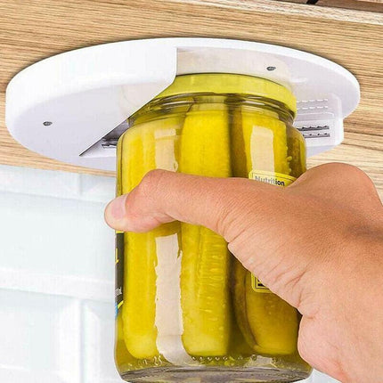 Under Cabinet Jar Opener Undermount Multipurpose Lid Gripper Bottle Opener Tools - Aimall
