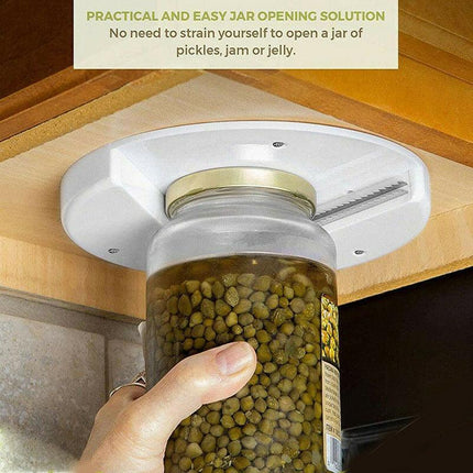 Under Cabinet Jar Opener Undermount Multipurpose Lid Gripper Bottle Opener Tools - Aimall
