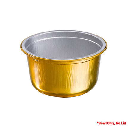 50PCS Thickened Round Aluminum Foil Containers with Plastic Lids