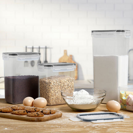 24PCS Transparent Kitchen Storage Container Food-Grade PP Plastic for Food Use