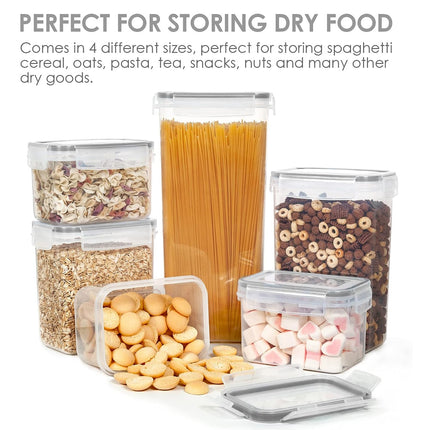 24PCS Transparent Kitchen Storage Container Food-Grade PP Plastic for Food Use