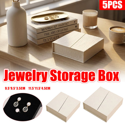 5Pcs Jewelry Gift Box Necklace Earring Ring Packaging For Wedding Party Present