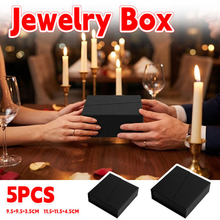 5 Pack Jewellery Gift Box With Insert Necklace Ring Earring Storage Box