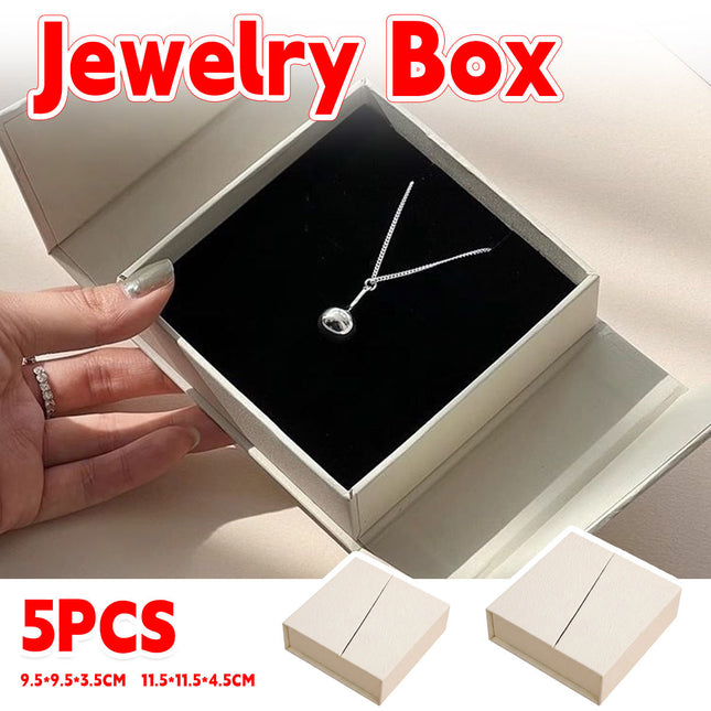 5Pcs Jewelry Gift Box Necklace Earring Ring Packaging For Wedding Party Present