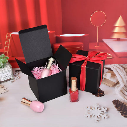 20PCS Black Cardboard Gift Box for Shipping Storage Gift Giving Durable Sturdy