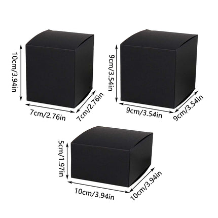 20PCS Black Cardboard Gift Box for Shipping Storage Gift Giving Durable Sturdy