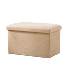 Storage Ottoman Stool Rectangular Folding Design Footrest Seat With Storage