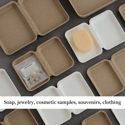 10PCS Eco Friendly Pulp Gift Boxes Durable for Party Wedding Favor Packaging Use