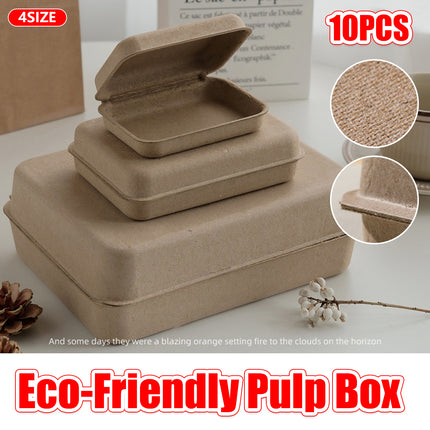 10PCS Eco Friendly Pulp Gift Boxes Durable for Party Wedding Favor Packaging Use