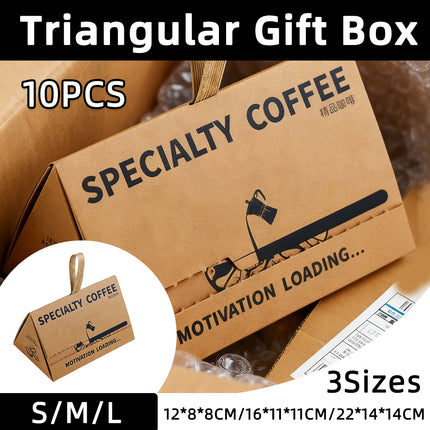 10PCS Triangle Gift Boxes Sturdy Small Party Favors Wedding Birthday Packaging