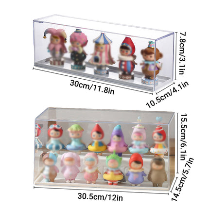 Doll Display Storage Box Transparent Organizer Blind Box Cabinet for Mini Toy