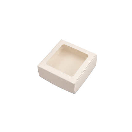 40PCS Kraft Gift Box with Clear Window Small Gift Jewelry Box for Party Favors
