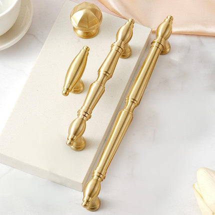 Brass Cabinet Pull Handles 6 Sizes for Doors Wardrobe Drawers Shoe Cabinet