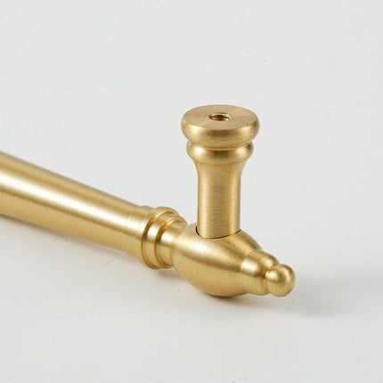 Brass Cabinet Pull Handles 6 Sizes for Doors Wardrobe Drawers Shoe Cabinet
