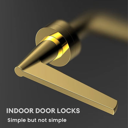 Indoor Door Lock Set Model A Copper Handle Lock For Bedroom Bathroom Privacy Use