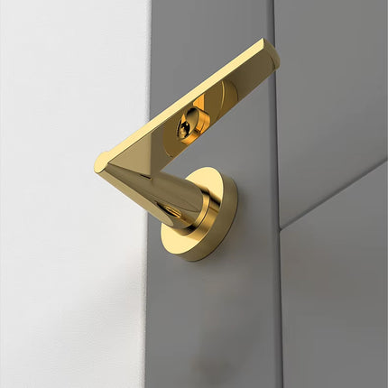 Indoor Door Lock Set Model A Copper Handle Lock For Bedroom Bathroom Privacy Use