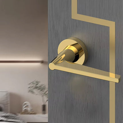 Indoor Door Lock Set Model A Copper Handle Lock For Bedroom Bathroom Privacy Use