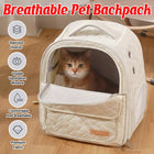 Breathable Pet Backpack Carrier Quilted Cat Dog Bag with Ventilation Window