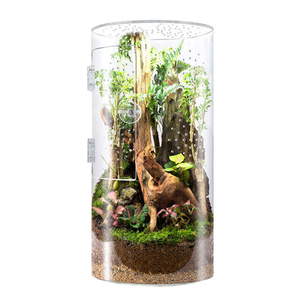 Reptile Breeding Box Model Cylindrical Transparent Pet Container Insect Habitat