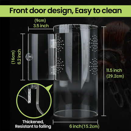 Reptile Breeding Box Model Cylindrical Transparent Pet Container Insect Habitat