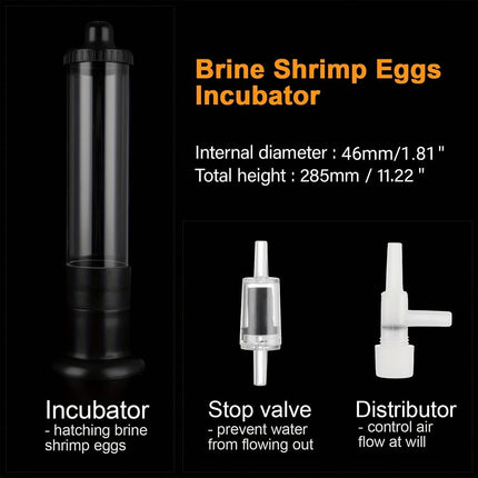 Brine Shrimp Incubator Hatchery Live Food Culture Fish Tank Use Easy to Install