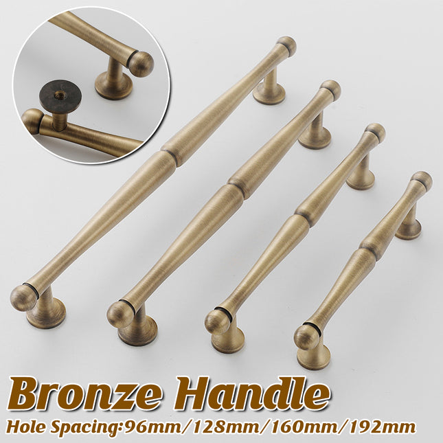 Bronze Cabinet Door Handle Retro Chinese Style Pull for Closet Drawer Furniture