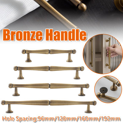 Bronze Cabinet Door Handle Retro Chinese Style Pull for Closet Drawer Furniture