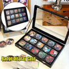 Dustproof Storage Box Jewellery Organizer Brooch Badge Display Case Collection