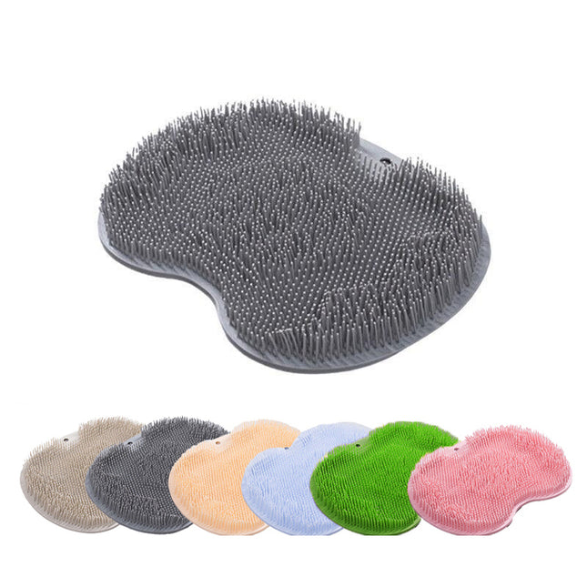 Foot Back Body Scrubber Massager Pad Shower Bath Exfoliating Brush Cleaning Mat