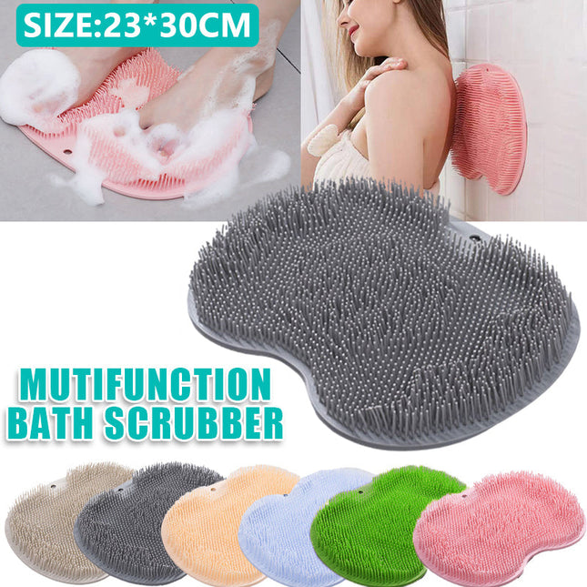 Foot Back Body Scrubber Massager Pad Shower Bath Exfoliating Brush Cleaning Mat
