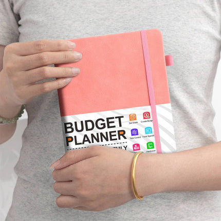 A5 Undated Monthly Budget Planner Hardcover Notebook 3 Colours