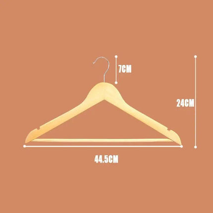 Bulk Sale Wooden Clothes Hangers Coat Pant Suit Coathangers Rack Wardrobe Wood - Aimall