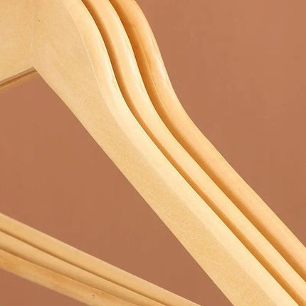 Bulk Sale Wooden Clothes Hangers Coat Pant Suit Coathangers Rack Wardrobe Wood - Aimall